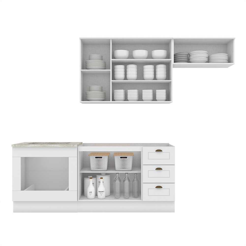 Cozinha Compacta Com Balcão Forno De Embutir Amy Casa 812 · foto 2