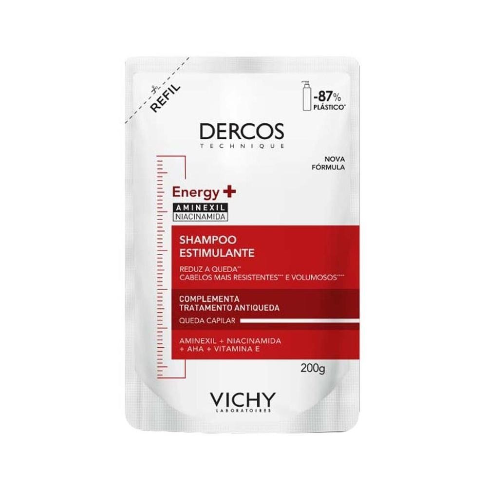 Refil Shampoo Antiqueda Vichy Dercos Energy+ 200g em Oferta na Shopee