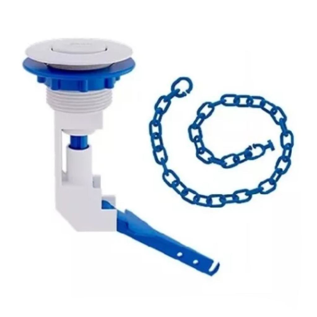 Botao Acionador Superior Universal Branco p/ caixa acoplada