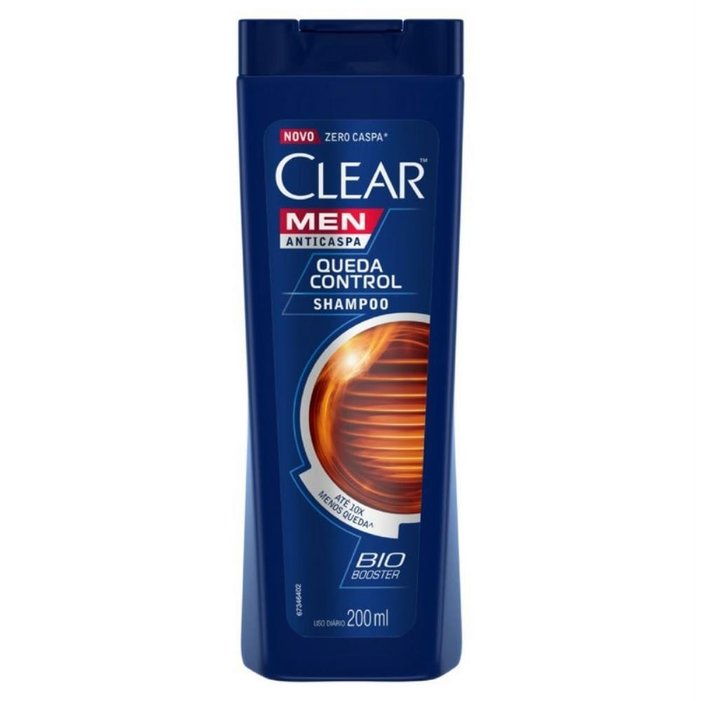 Clear Men Shampoo Anticaspa Queda Control Com 200Ml