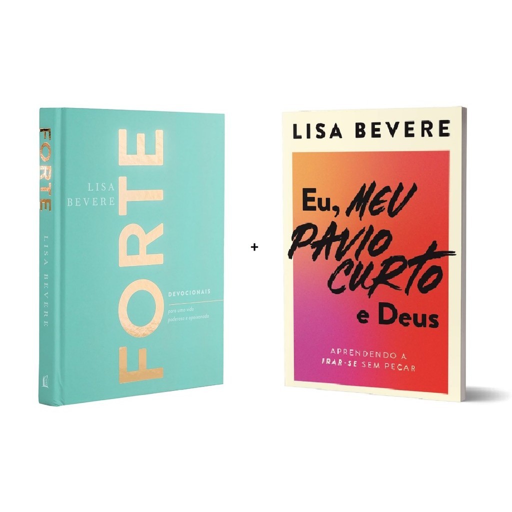 Kit 2 Livros Lisa Bevere | Devocional Forte + Eu meu pavio curto e Deus | Thomas Nelson Brasil - Books & Magazines