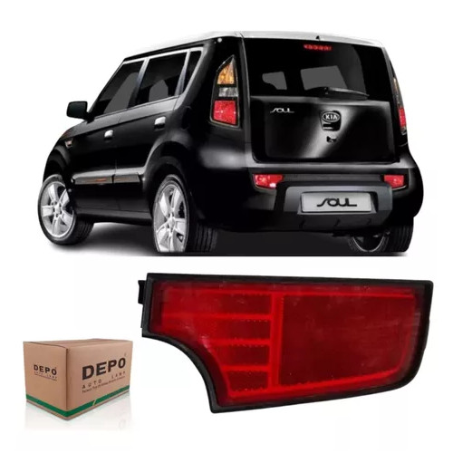 Refletor Parachoque Kia Soul 2009 2010 2011 2012 Depo