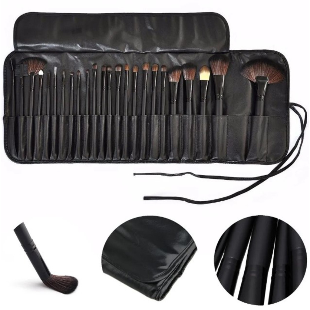 ANA1108 Kit 32 Peças Conjunto De Pincéis De Maquiagem Para Pó Sombra Delineador Lábios com estojo · foto 2