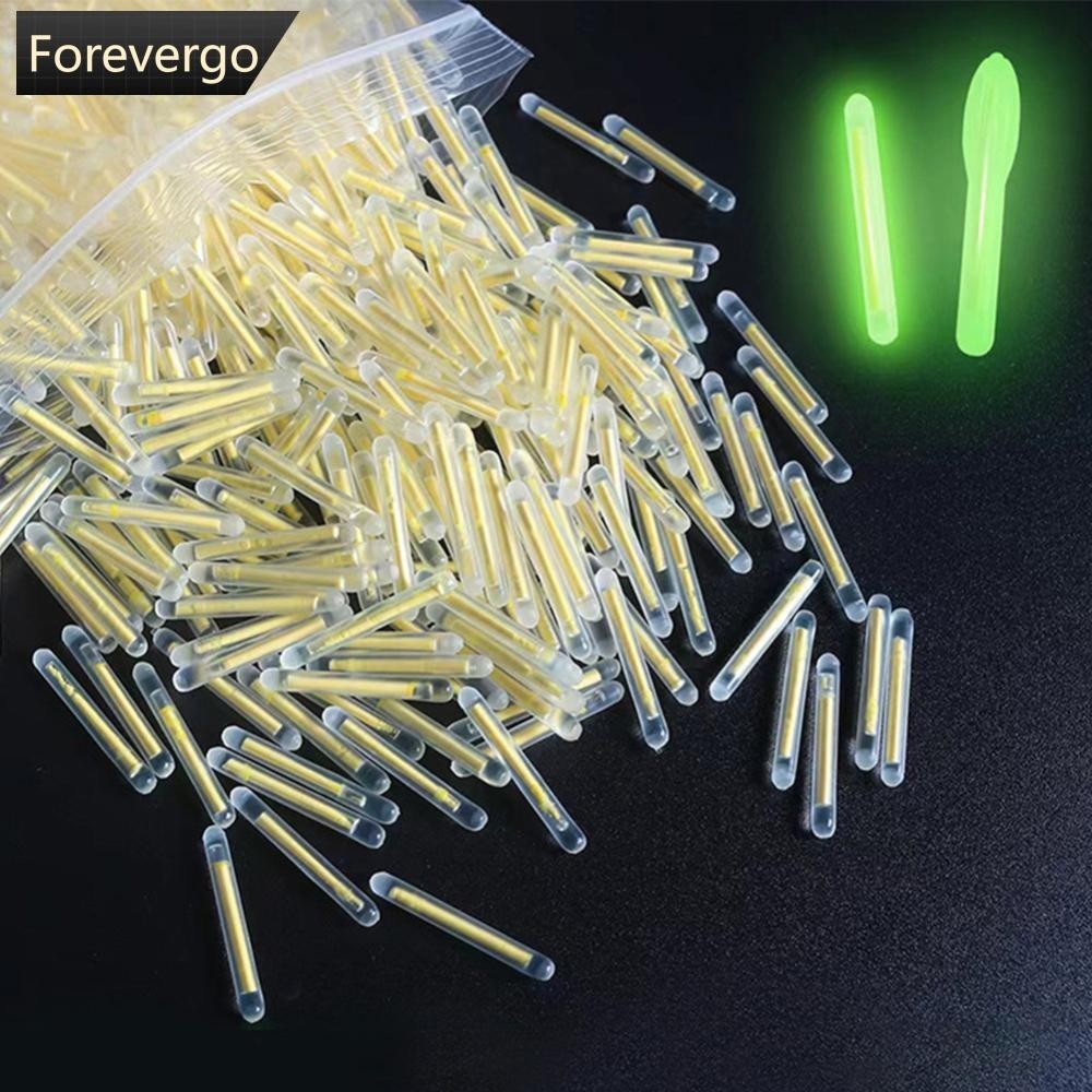 FOREVERGO 50PCS/100PCS Lote 2,2-4,5mm Luzes De Haste Flutuante De Pesca Noturna Leves Bastão Luminoso N6V5