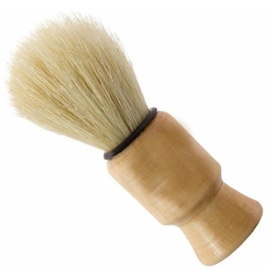 Kit 4 Un Pincel De Barbear Cubo De Madeira - Sekich