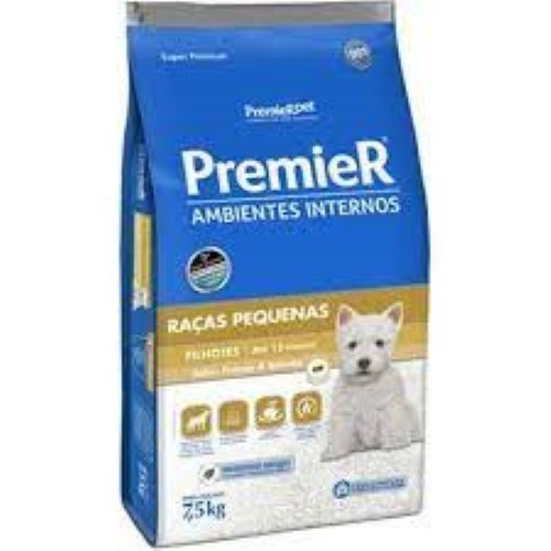 Racao Premier Ambientes Internos Caes Filhotes Mini 7,5kg