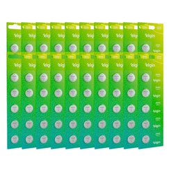 50 Baterias Pilha Moeda Cr2430 3v 10 Cartelas Relógio Elgin