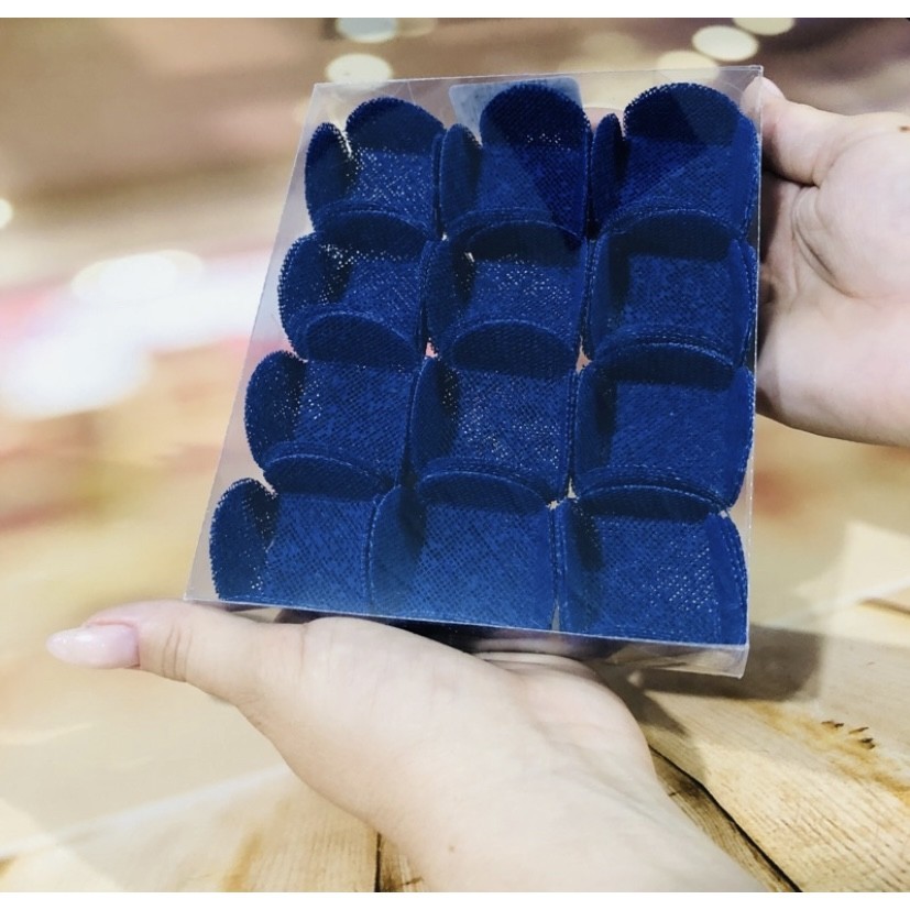 50 Forminhas Para Doces Finos Tela Escócia Azul Royal - Home & Living