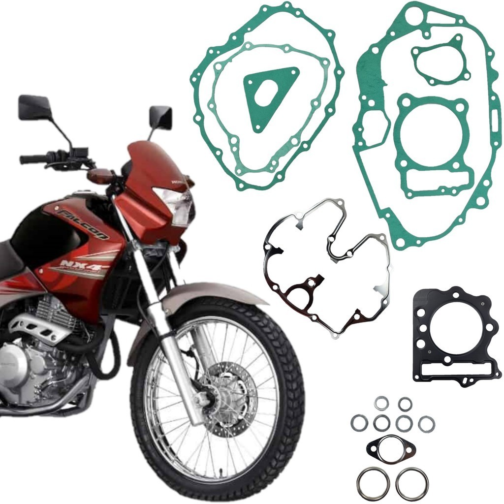 KIT JOGO DE JUNTA MOTOR HONDA NX4 FALCON 400 2000 2002 2003 2004 2005 2006 2007 2008