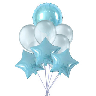 Kit Buquê Balão Bexiga Estrela e Bola 10 unid Chá Revelação em Oferta na Shopee