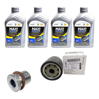 Kit Revisão Óleo Shell Com Filtro E Anel Gol Fox Original Vw em Oferta na Shopee
