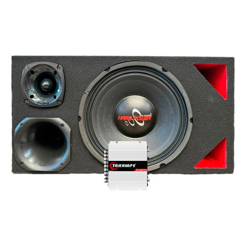 CAIXA TRIO DUTO TRIANGULO ALTO FALANTE HARD POWER HP 750 MÓDULO TS400X4 TARAMPS em Oferta na Shopee