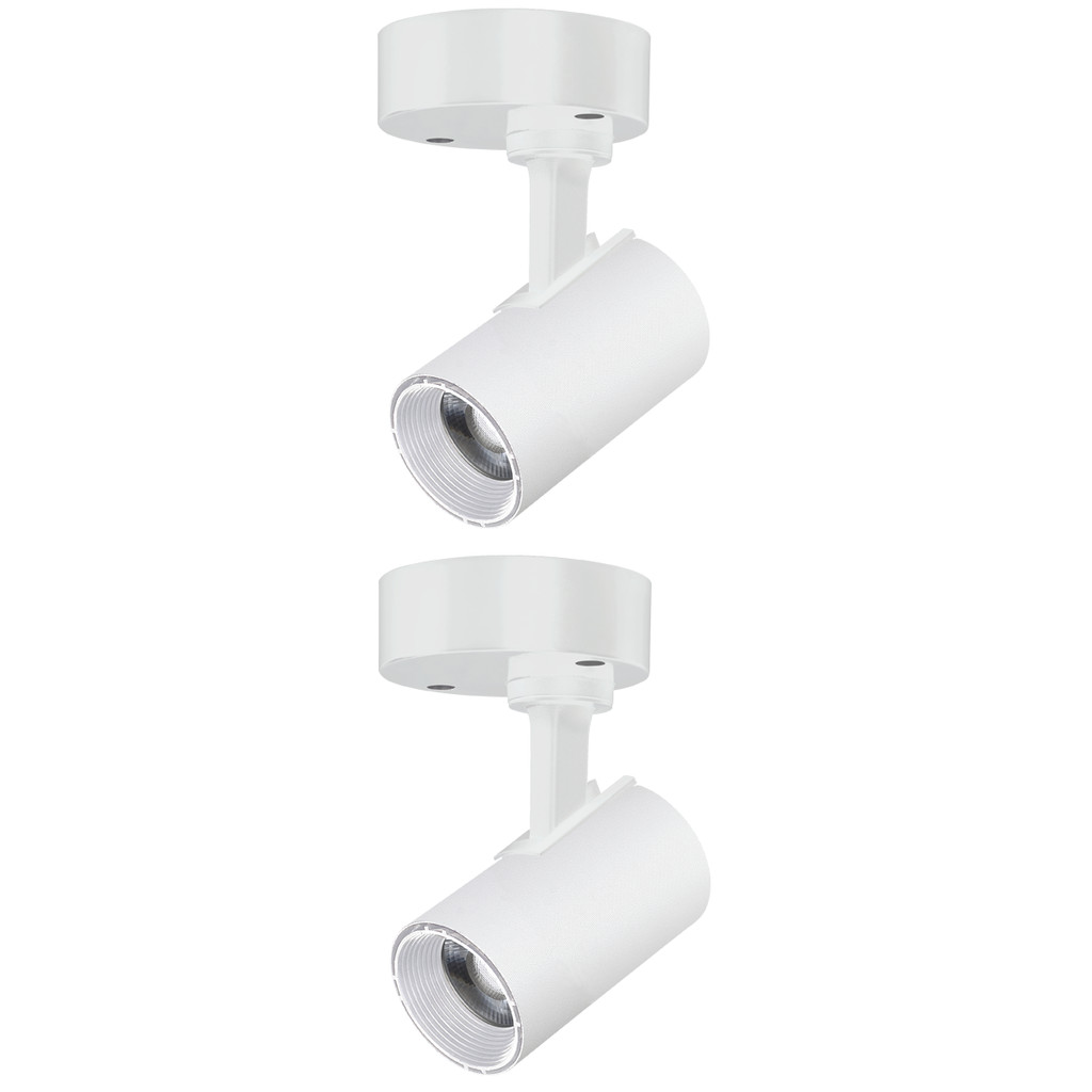Spot LED Direcionável Foxlux Sobrepor 12W Branco 3000K Bivolt | luz aconchegante, praticidade Kit com 2