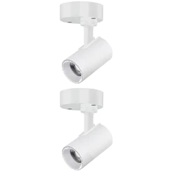 Spot LED Direcionável Foxlux Sobrepor 12W Branco 3000K Bivolt | luz aconchegante, praticidade Kit com 2