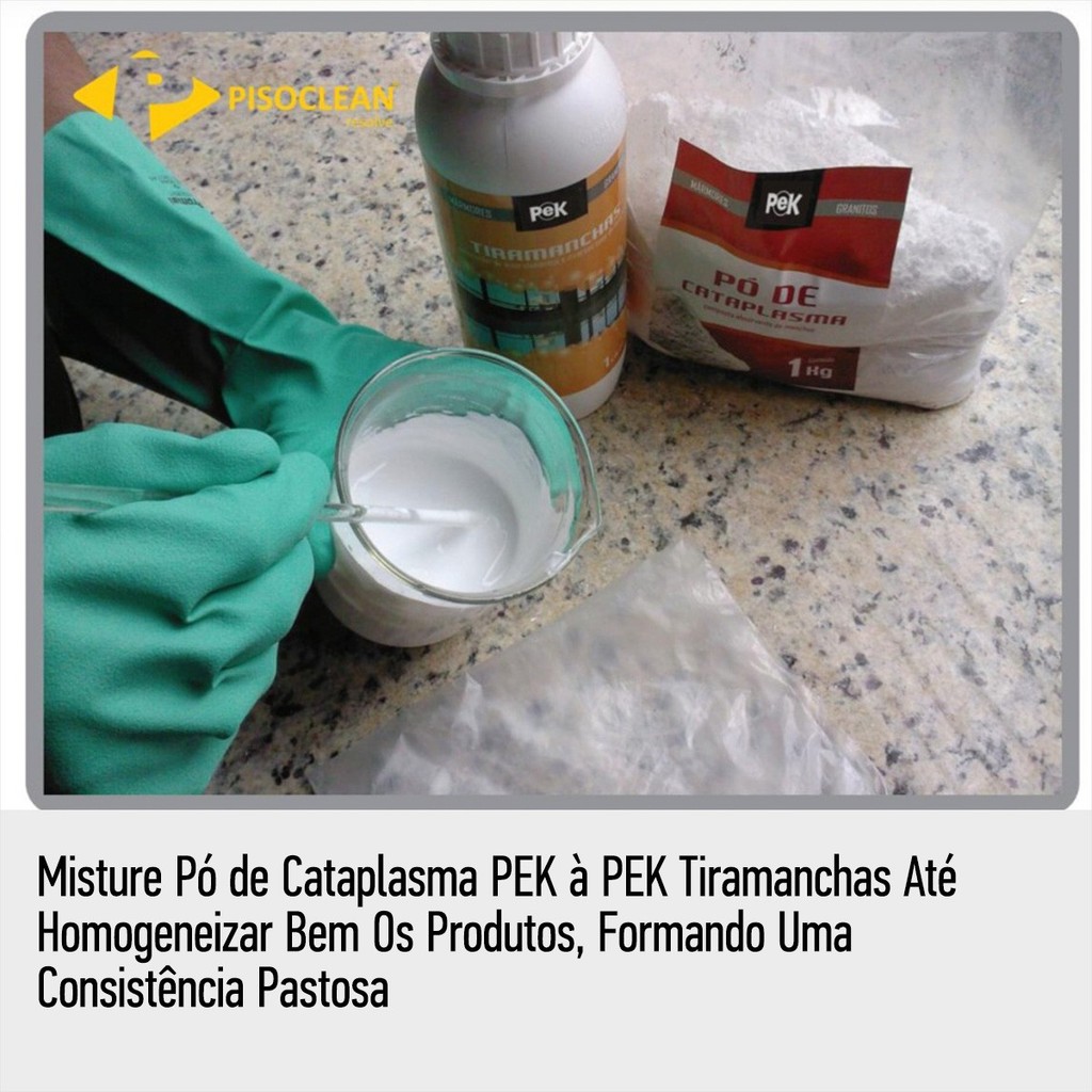 Kit Pek Tira Mancha + Pó De Cataplasma Removedores de Manchas PisoClean — imagem 2 de 2