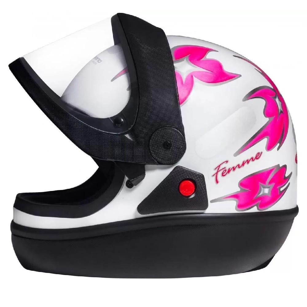 Capacete Moto San Marino Femme Branco 60