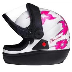 Capacete Moto San Marino Femme Branco 60