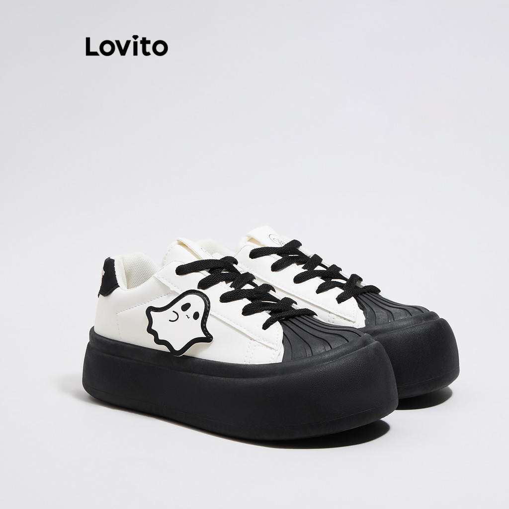Tênis casual de desenho animado com sola grossa para mulheres LFA43116 - Women Shoes