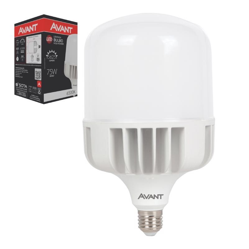 Lâmpada Led Bulbo 75W 6500K Bivolt 789301378 AVANT em Oferta na Shopee