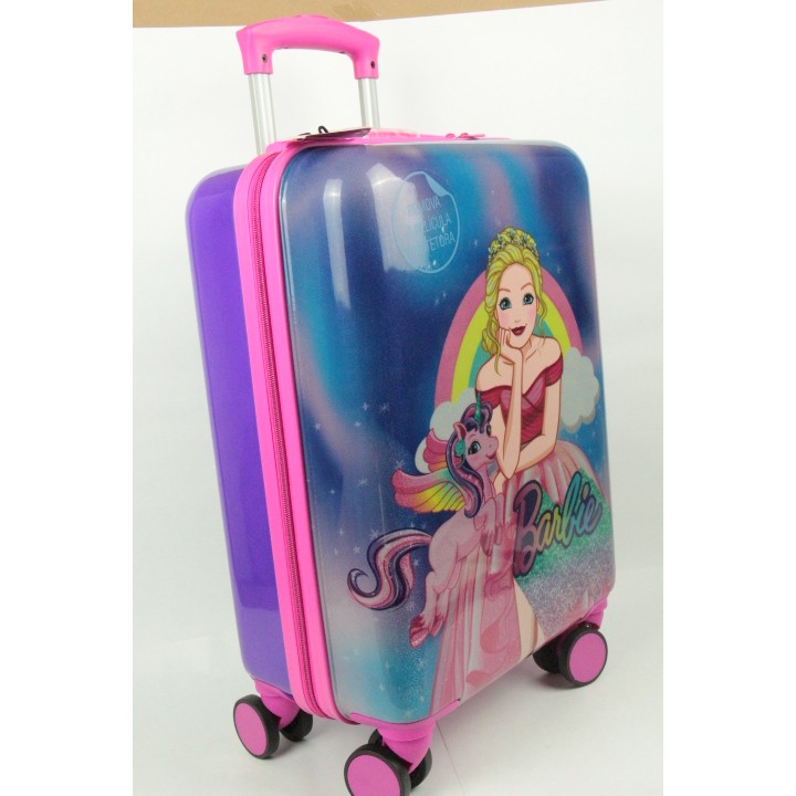 Mala Viagem bordo Escolar Barbie 360 4 rodas MF10487