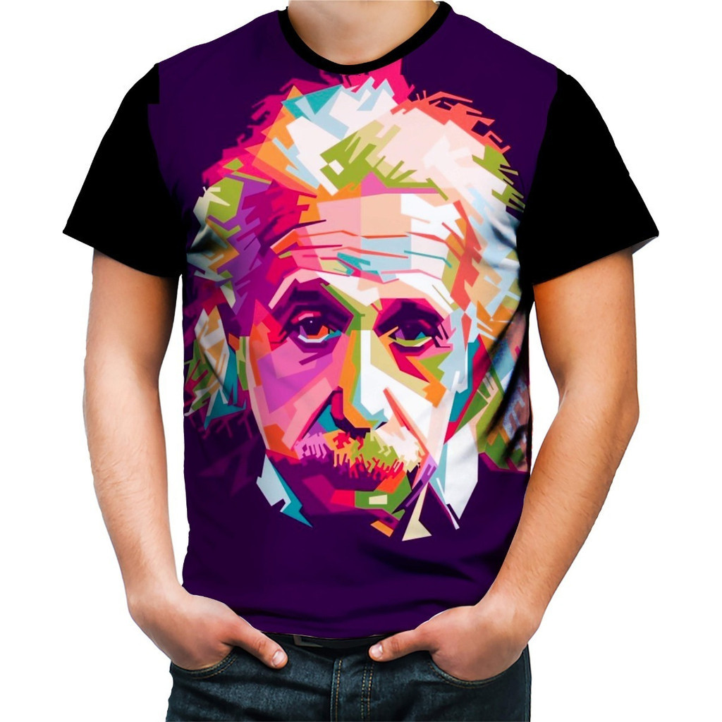 Camisa Camiseta Personalizada Albert Einstein Físico Hd HTPX