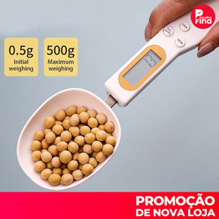 Colher de Medição com Tela Digital LCD para Ingredientes Secos e Líquidos 500g 01g em Oferta na Shopee