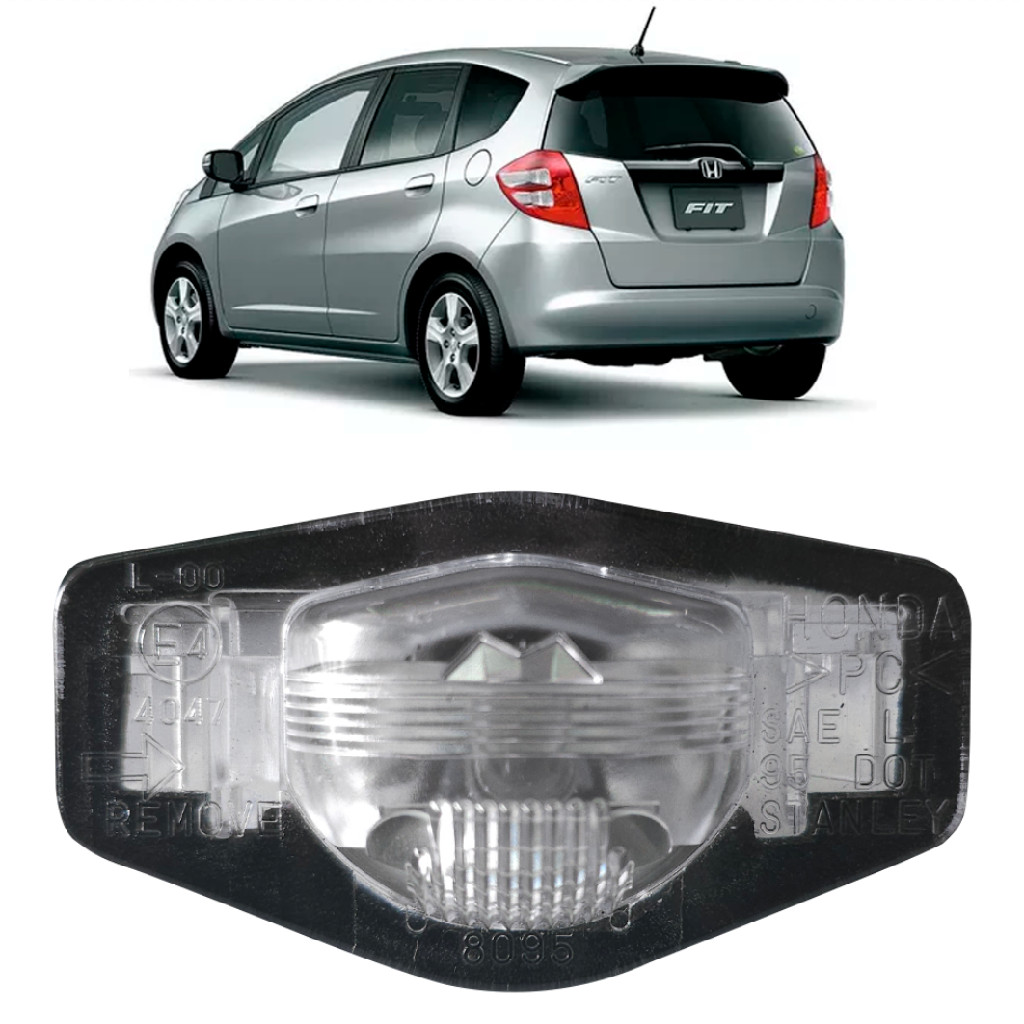Lanterna Placa Honda Fit 08 09 10 11 12 13 14 Original