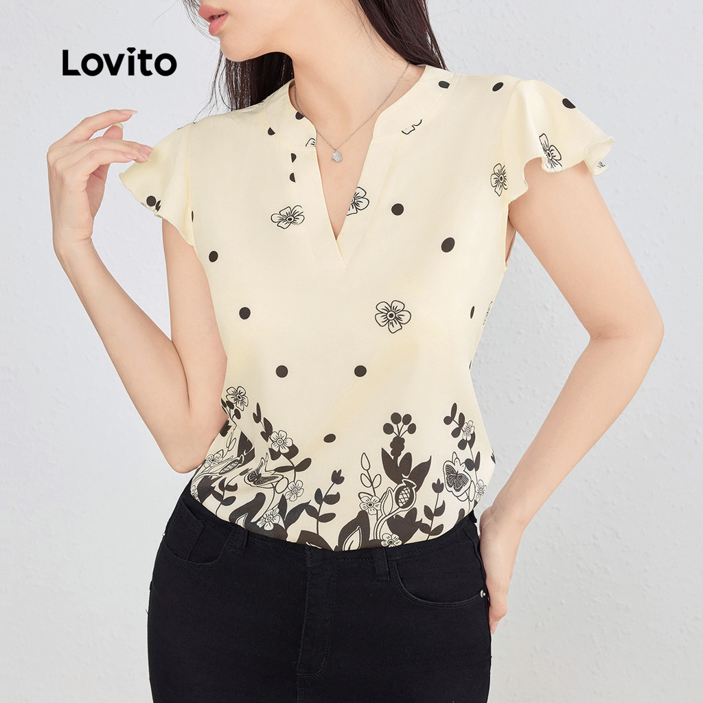Lovito Regata feminina com estampa Tribal Boho para mulheres L123ED107 - Women Clothes