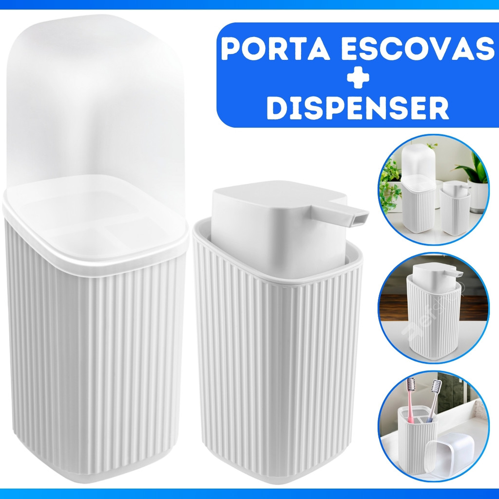 Kit Porta Escova + Saboneteira liquida - MEGA PROMOÇÃO!