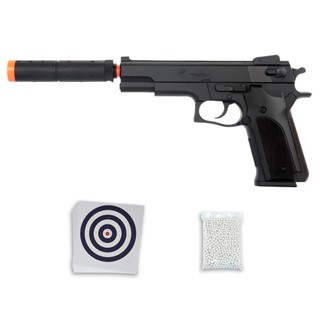Pistola AirSoft Spring SW5906 M24 6mm Preta - Double Eagle + Esfera + Alvo em Oferta na Shopee