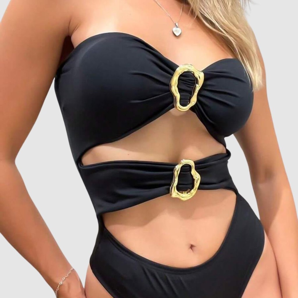 Body Feminino Collant Vazado Tomara que caia Moda Sexy Verão