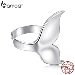 Bamoer 925 Brincos De Prata Esterlina Sereia Orelha Manguito Moda Jóias Presente Feminino