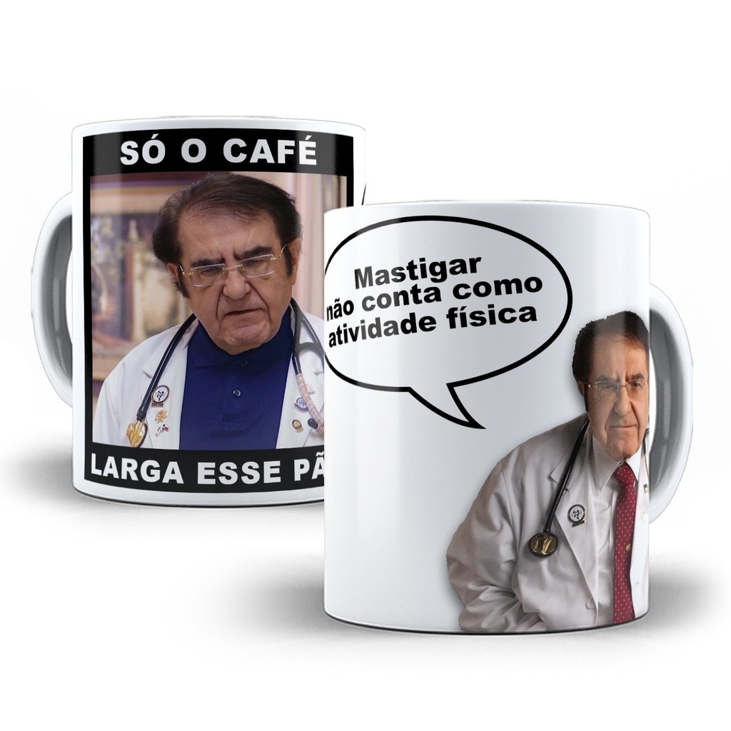 Caneca Dr. Now Quilos Mortais Meme Porcelana Personalizada 2 em Oferta na Shopee