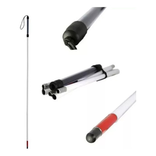 Bengala Dobrável Para Deficiente Visual Com Roller