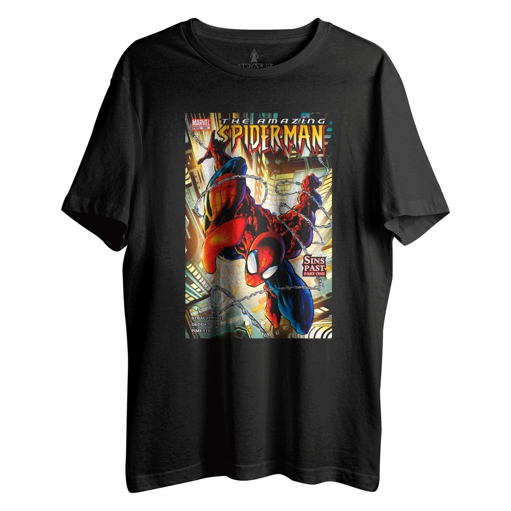 Camiseta Unissex The Amazing Spider Man Homem Aranha Peter Parker Marvel Comics Quadrinho Hqndw Barato Promoção Top