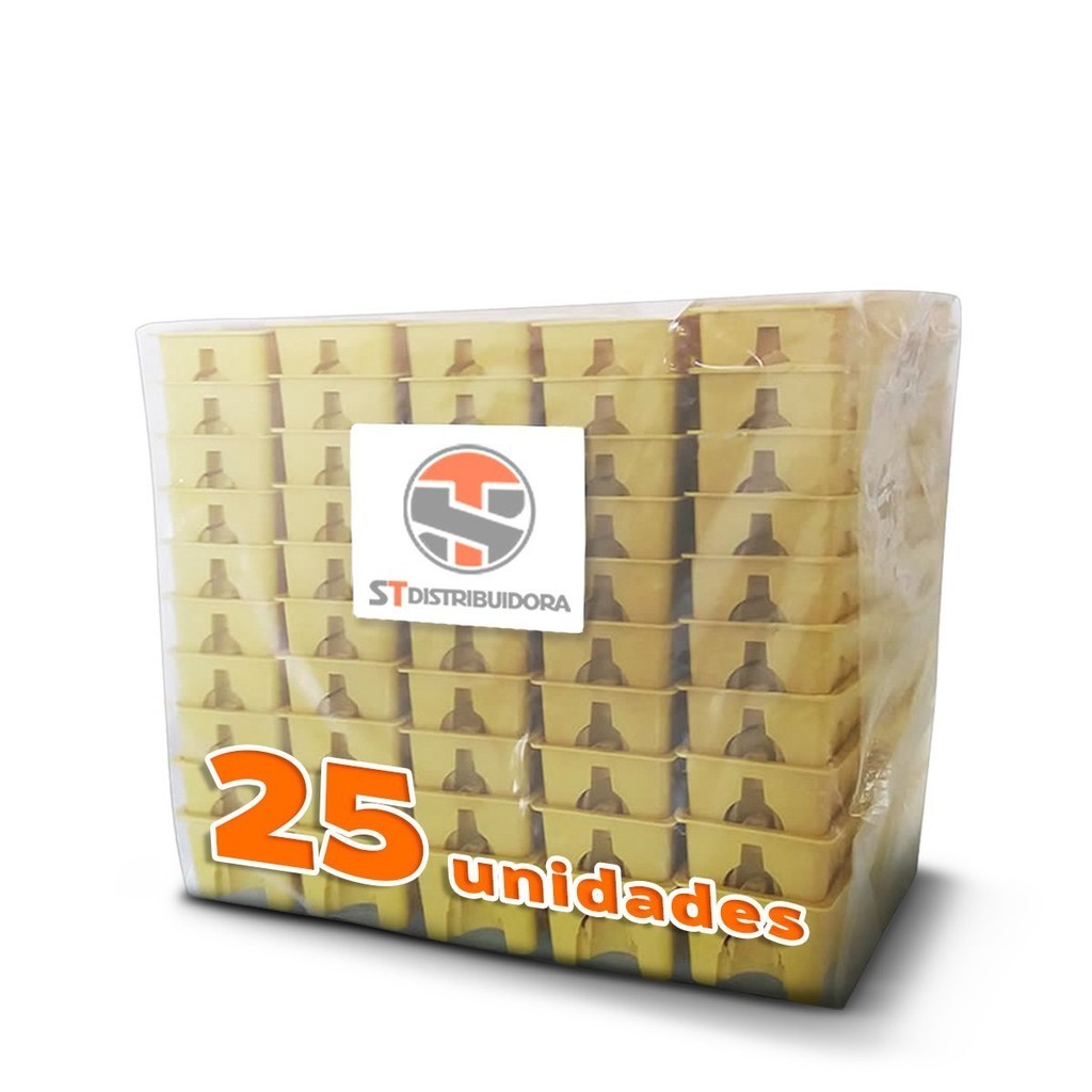 Caixa de Luz Amarela 4x2 Polegadas 25 Unidades Construção
