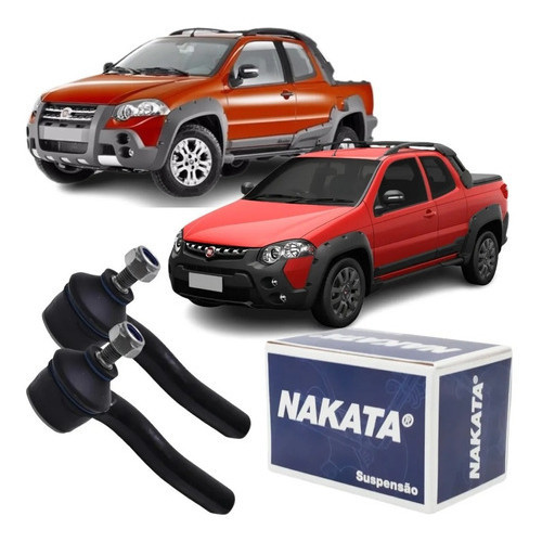 Par Terminal Direção Nakata Fiat Strada 1.4 8v 2011 2019 em Oferta na Shopee