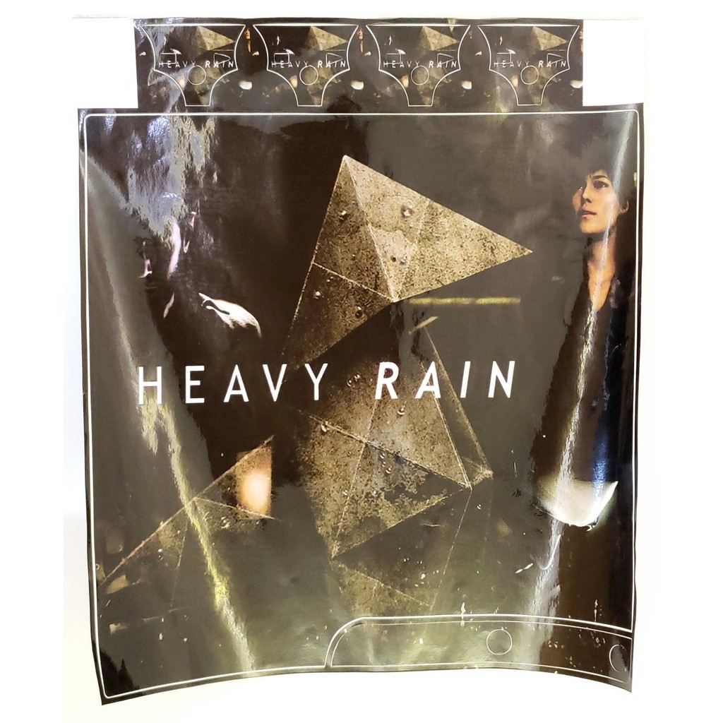 Adesivo Skin Para PS3 Slim Heavy Rain Console e 4 Controles