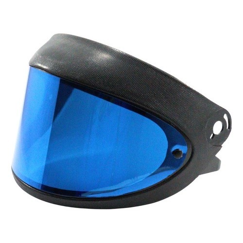 VISEIRA CAPACETE TAURUS AUTOMATICO SAN MARINO AZUL ESPELHADO