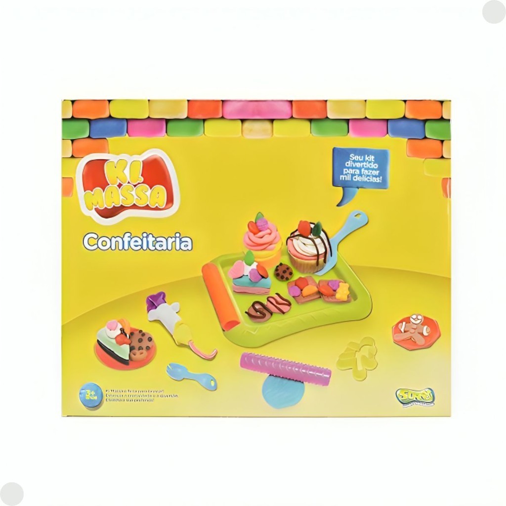 Massinha de Modelar Ki Massa Kit Confeitaria e Café 3006 Sunny em Oferta na Shopee