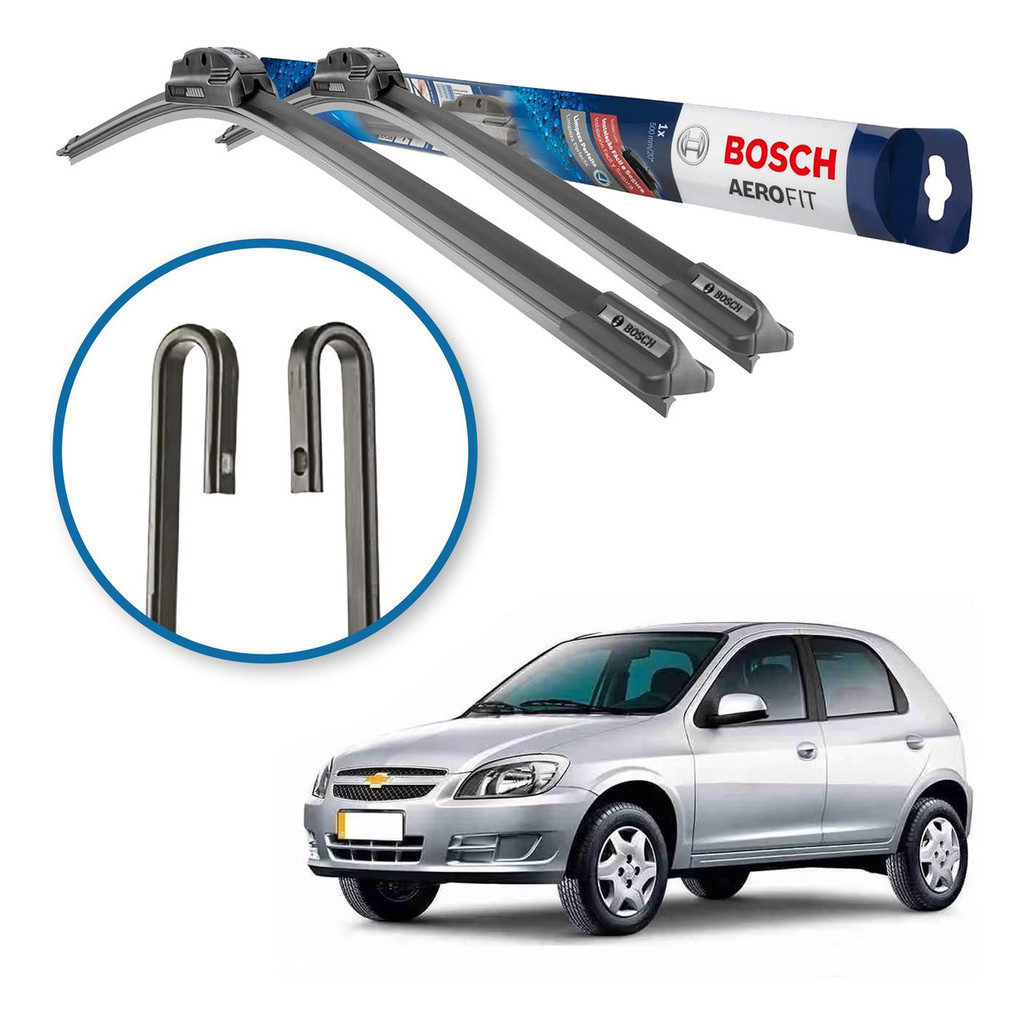 Palheta Limpador De Parabrisa  Bosch Gm Celta 2004 A 2013 em Oferta na Shopee