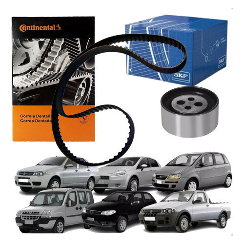 Correia Dentada + Tensor Fiat Palio Siena Punto Idea Strada em Oferta na Shopee