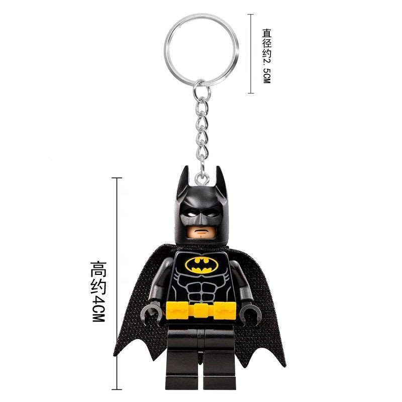Compatível Com Os Blocos De Construção Batman minifigure Chaveiro Harley Quinn E Robin Pingente De Bolsa Escolar