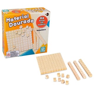 Material Dourado 62 Peças 426 Nig Brinquedos em Oferta na Shopee