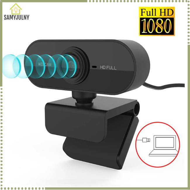 SAM 1080p Webcam Full Hd Microfone Embutido Usb Plug Web Cam Compatível Para Mac Portátil Youtube Xbox Skype Pc Computador