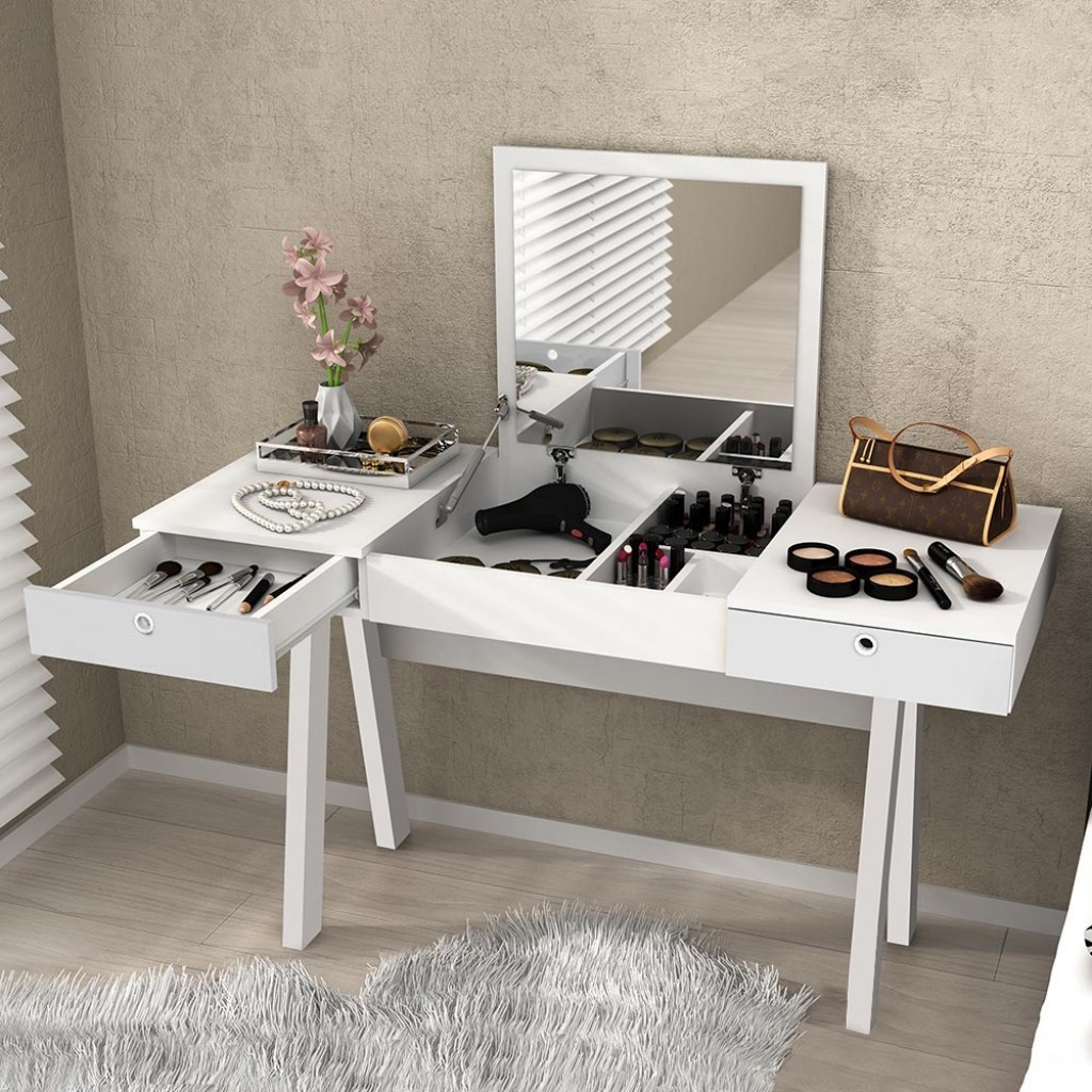 PENTEADEIRA ESCRIVANINHA PE2002 BRANCO - TECNO MOBILI em Oferta na Shopee