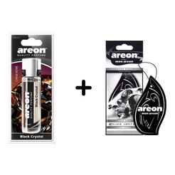 Kit Aromatizante Automotivo Spray Black Crystal 35ml + Folha