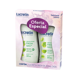 Promopack 2 Sabonete Íntimo Líquido Fresh Lucretin 200Ml
