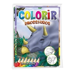 Kit 8 Livros de Colorir – Dinossauros