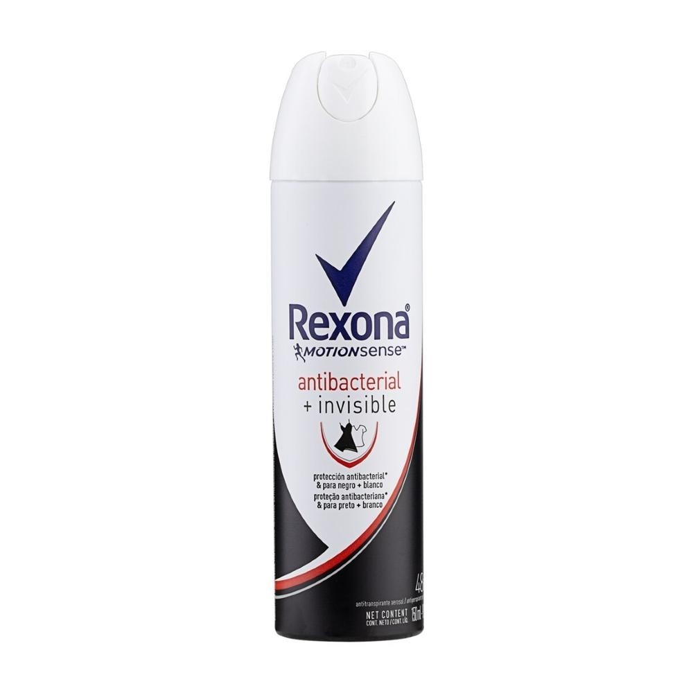 Desodorante Aerosol Rexona Antibacterial + Invisible 150ml em Oferta na Shopee